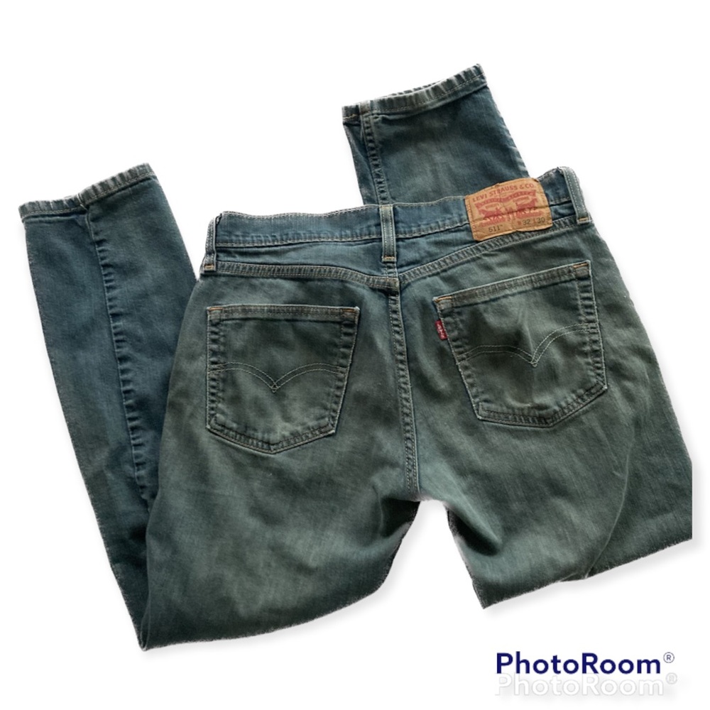 Levi’s Men’s 511 Slim Fit Rinsed Playa Jeans Distressed